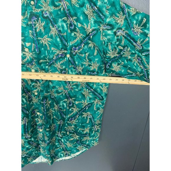 BUGLE BOY COMPANY Hawaiian Sz. L Men's Short Sleeve Shirt - Picture 9 of 10